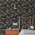 thumbnail image 5 of (4 pack) Abyssaly Floral Wallpaper Peel and Stick Wallpaper 17.3"x118" Black Flower Contact Paper Thicken Waterproof Leaf Self Adhesive Removable Vintage Wall Paper Vinyl Roll for Home Wall Shelf Countertop, 5 of 10