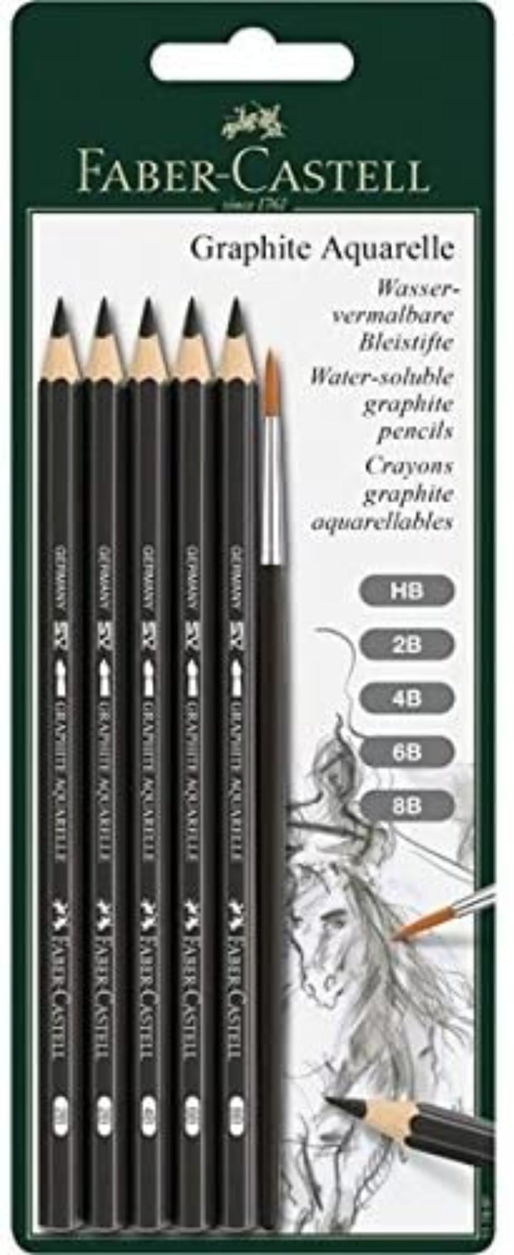 Faber-Castell Graphite Aquarelle Water-soluble Pencils assorted 