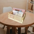 thumbnail image 4 of Abbracc Plastic Storage Basket with Handles Mini for Drawers yellow, 4 of 9