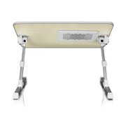 Aluratek ACT01F - Adjustable, Foldable, Ergonomic, Laptop Cooling Table with Cooling Fan (Standing Desk, Sofa/Couch Tray, Floor)