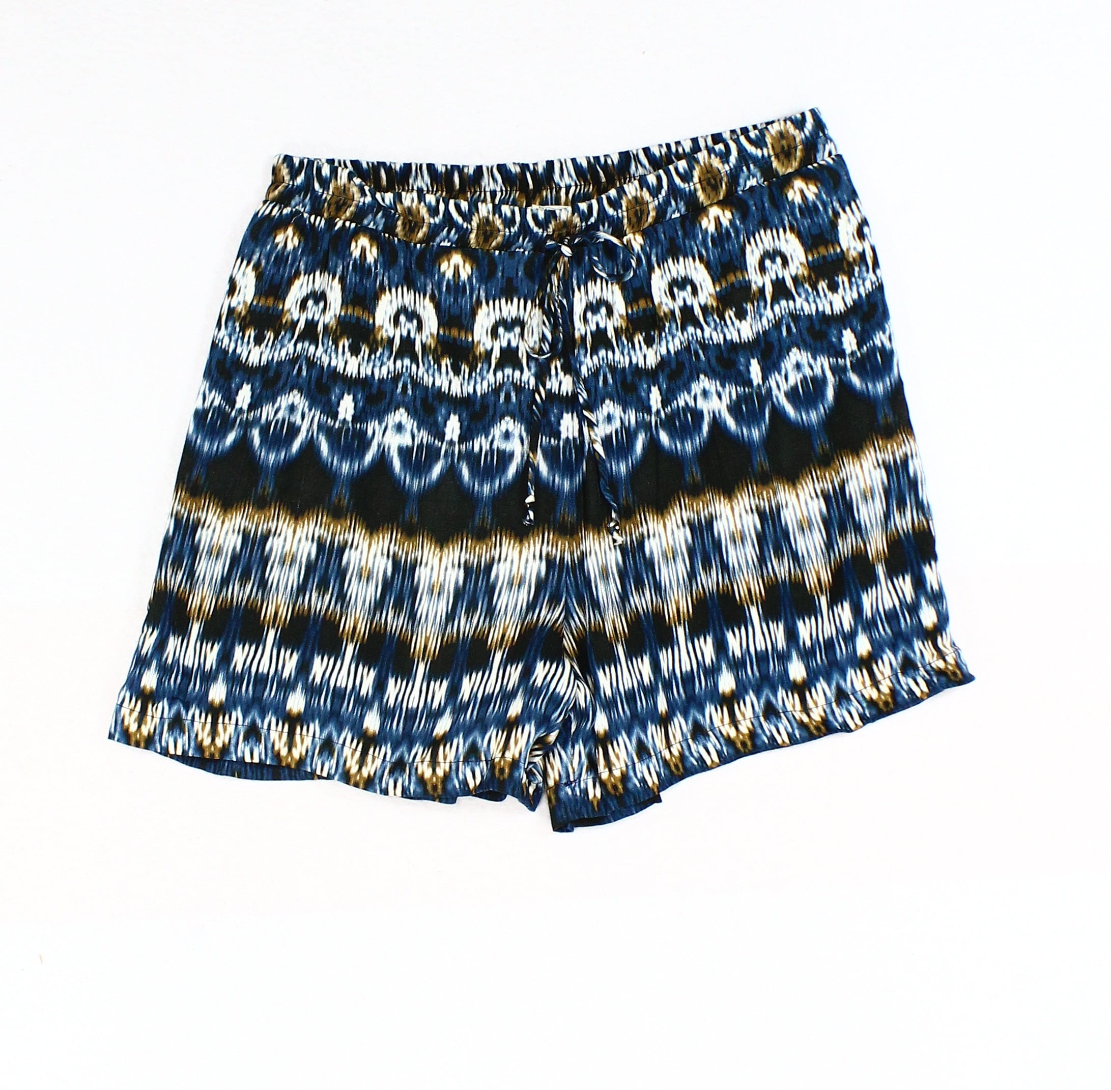 Matty M NEW Blue Womens Size Small S Printed Pull-On Casual Shorts ...