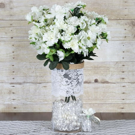 - Efavormart 120 pcs Artificial GARDENIAS Flowers for DIY Wedding Bouquets Centerpieces Arrangements Party Home Decoration - 4 bushes