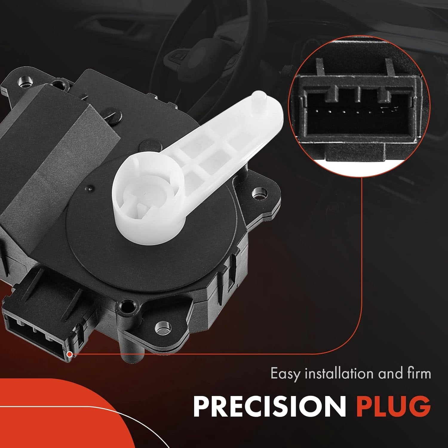 A-Premium HVAC Heater Blend Door Actuator Compatible with Ford Edge 2007-2015 & Lincoln MKX 2007-2015 - Right Main, Temperature Actuator - Replace# 7T4Z19E616C