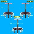 thumbnail image 6 of YORIN Rebounder Foldable Trampoline for Adults, 330LBS Fitness Indoor Trampoline, 48" 40" 50" Mini Exercise Trampoline with Bungees, 3 Level Adjustable Foam Handle Bar, Stable Quiet Small Trampoline, 6 of 9