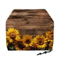 thumbnail image 2 of HELLHERO Sunflower Old Wooden Print Toaster Cover 2 Slice, Dustproof Bread Machine Cover with Drawstring, Washable Kitchen Small Appliance Protector, 2 of 8