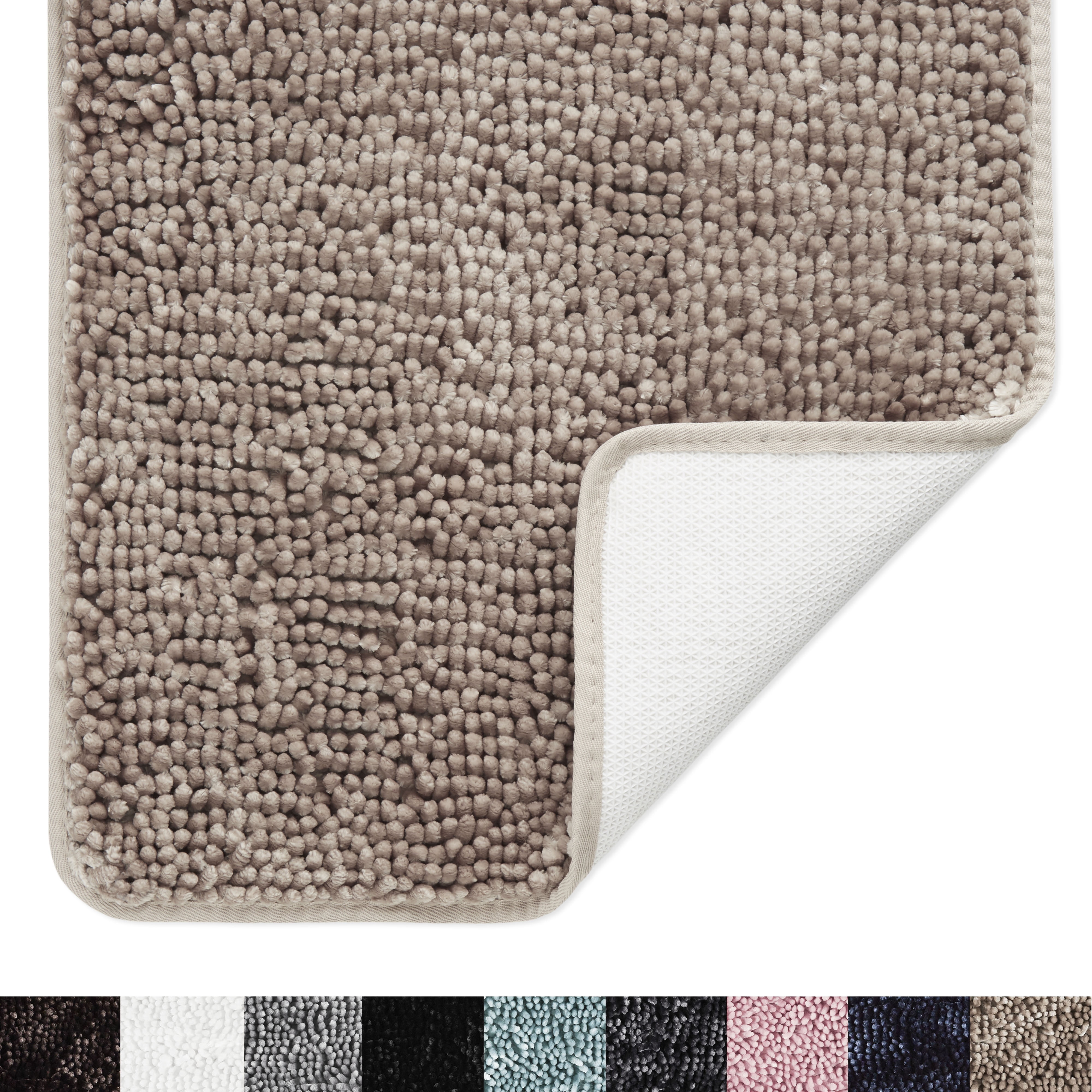 SoHome Spa Step Luxury Chenille Bath Mat 24x36, Super Absorbent and