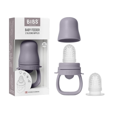BIBS Infant Silicone Baby Feeder Fossil Grey 1 Piece