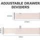 thumbnail image 3 of Divisor de cajón organizador juego de 4 ajustables CHAO, 3 of 5