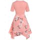 thumbnail image 2 of Vestido de Pañuelo de Pañuelo con Estampado Floral de Lazo Talla Extra Grande Rosegal  Vestidos Estampados Tallas Grandes, 2 of 5