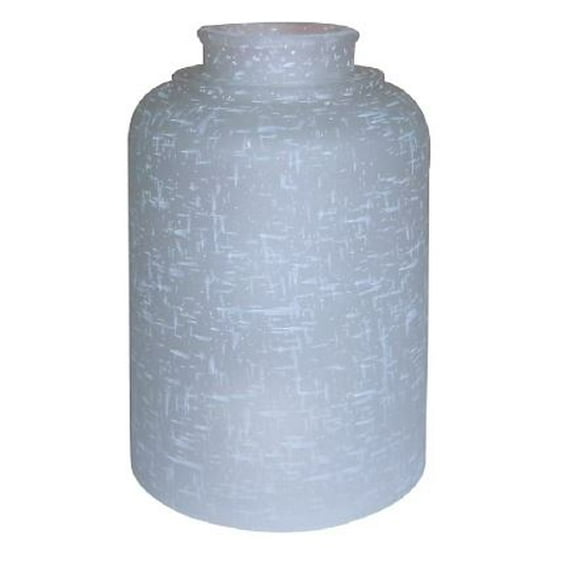 Style Selections 5.5-in x 4.3-in White Linen Vanity Light Shade with 2-1/4-in fitter