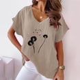 thumbnail image 2 of Womens T Shirts Loose Pack Womens Sports Tops Loose White Summer Tops for Teens Summer Shirts for Teens Modest, 2 of 4