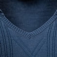 thumbnail image 6 of Adeawade Men Sweaters O Neck Jacquard Collar Pullover Knit Sweater Coatable Warm Textured Long Sleeve Fall Winter Season Outdoor Indoor Use Shirt Trend Clothes Grey M, 6 of 9