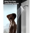 thumbnail image 3 of DOMETOUR Shower System Dual Round Rainfall Shower Heads with Handheld Sprayer for Ceiling Mount & Wall Mount 10" & 6", Brushed Nickel, 3 of 8