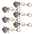 thumbnail image 3 of Rhinestone Keychain, 6pcs Easy To Install Exquisite Lion Dance Keychains  For Bag ANGGREK Azul, 3 of 8