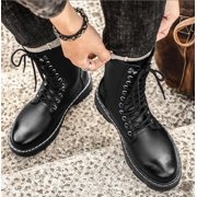 Men's Boots Fashion High Top Motorcycle Boots Waterproof Boots for Men