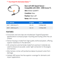 thumbnail image 2 of Rear Left ABS Speed Sensor - Compatible with 2004 - 2008 Acura TL 2005 2006 2007, 2 of 2