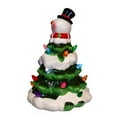 thumbnail image 4 of Kurt S. Adler Kurt Adler 9-Inch Battery Operated Ceramic Light-Up Snowman Tree Table Piece, Green, 4 of 4