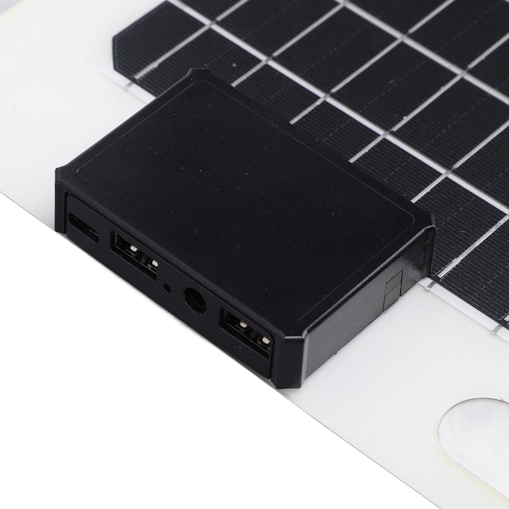 100W Solar Panel Car Charger For Vehicles Double Voltages Output USB Port