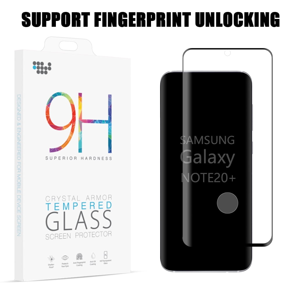 trainer slepen Reclame Samsung Galaxy Note 20 ULTRA Tempered Glass Screen Protector 3D Curved  Edgeless Tempered Glass Anti-Scratch, HD Clear [Support Fingerprint  Unlocking] Screen Protector for Galaxy NOTE 20 Ultra /6.9" - Walmart.com