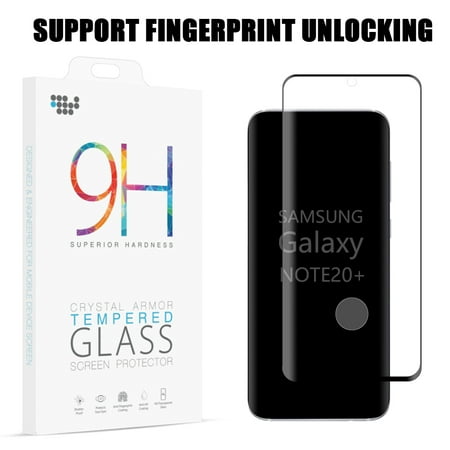 Samsung Galaxy Note 20 ULTRA Tempered Glass Screen Protector 3D Curved Edgeless Tempered Glass Anti-Scratch HD Clear [Support Fingerprint Unlocking] Screen Protector for Galaxy NOTE 20 Ultra /6.9