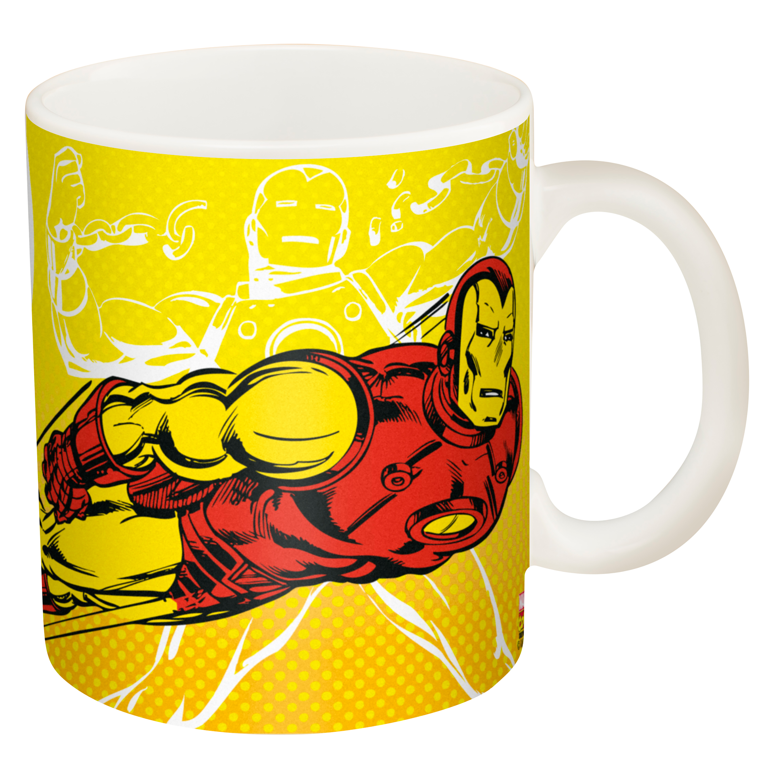 Zak! Designs Ceramic Mug with Marvel Comic Ironman Graphics, 11.5 oz