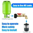 thumbnail image 6 of Propane Refill Adapter with Valve and Gauge, Fill 1 Pound Bottles from 20lb Tank, Fits QCC1 / Type1 Propane Tank and 1 lb Throwaway Disposable Cylinder Propane Bottle Connector, 6 of 8