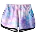 thumbnail image 4 of WOYY Toddler Girls Outfits Tie Dyed Short Sleeve Crewneck T Shirt Shorts Set, Sizes 4-5T, 4 of 4