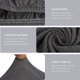 thumbnail image 2 of Fundas elásticas de jacquard para sillas de comedor Searchi, repelentes al agua, paquete de 4, 2 of 9