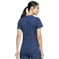thumbnail image 4 of Cherokee Workwear Scrubs Top for Women Mock Wrap WW650, XXS, Navy, 4 of 6