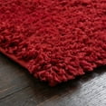 thumbnail image 4 of Unique Loom Everyday Shag Collection Area Rug - Solid (3' 3" Square Cherry Red), 4 of 5