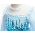 thumbnail image 4 of Girls Princess Snow Queen Costume Long Sleeve Halloween Fancy-Dress, 4 of 8