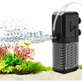 thumbnail image 4 of Tawatiler Aquarium Filter, 158GPH Internal Fish Tank Filters with Aeration & Rainfall, 6W Quiet Fish Tank Filter Pump for Tanks up to 52 Gallon, 4 of 5