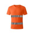 thumbnail image 3 of UVEASISHA Safety Shirts for Men Reflective Strips Quick Dry T-Shirts High Visibility Construction Work Shirt Short Sleeve Lightweight Mesh T Shirts Orange 4XL, 3 of 10