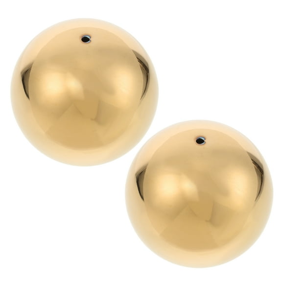 FESTFENDS 2Pcs Hollow Ball Stainless Steel Spheres Decorative Balls For Home Garden Outdoor Use 8.5In