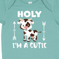 thumbnail image 4 of Inktastic I'm a Cutie White and Brown Holstein Cow with Arrows Boys or Girls Baby Bodysuit, 4 of 5