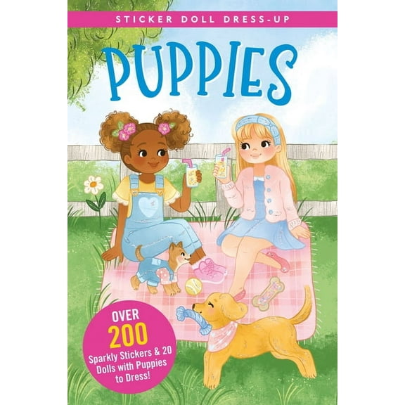 Puppies Sticker Doll Dress-Up Book, (Paperback)
