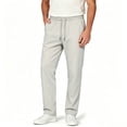 thumbnail image 5 of Mens Big & Tall Casual Golf Pants Drawstring Elastic Waist Baggy Sweatpants Flat Front Slacks Lightweight Loose Fit Summer Beach Trousers Size M-5XL Khaki, 5 of 5