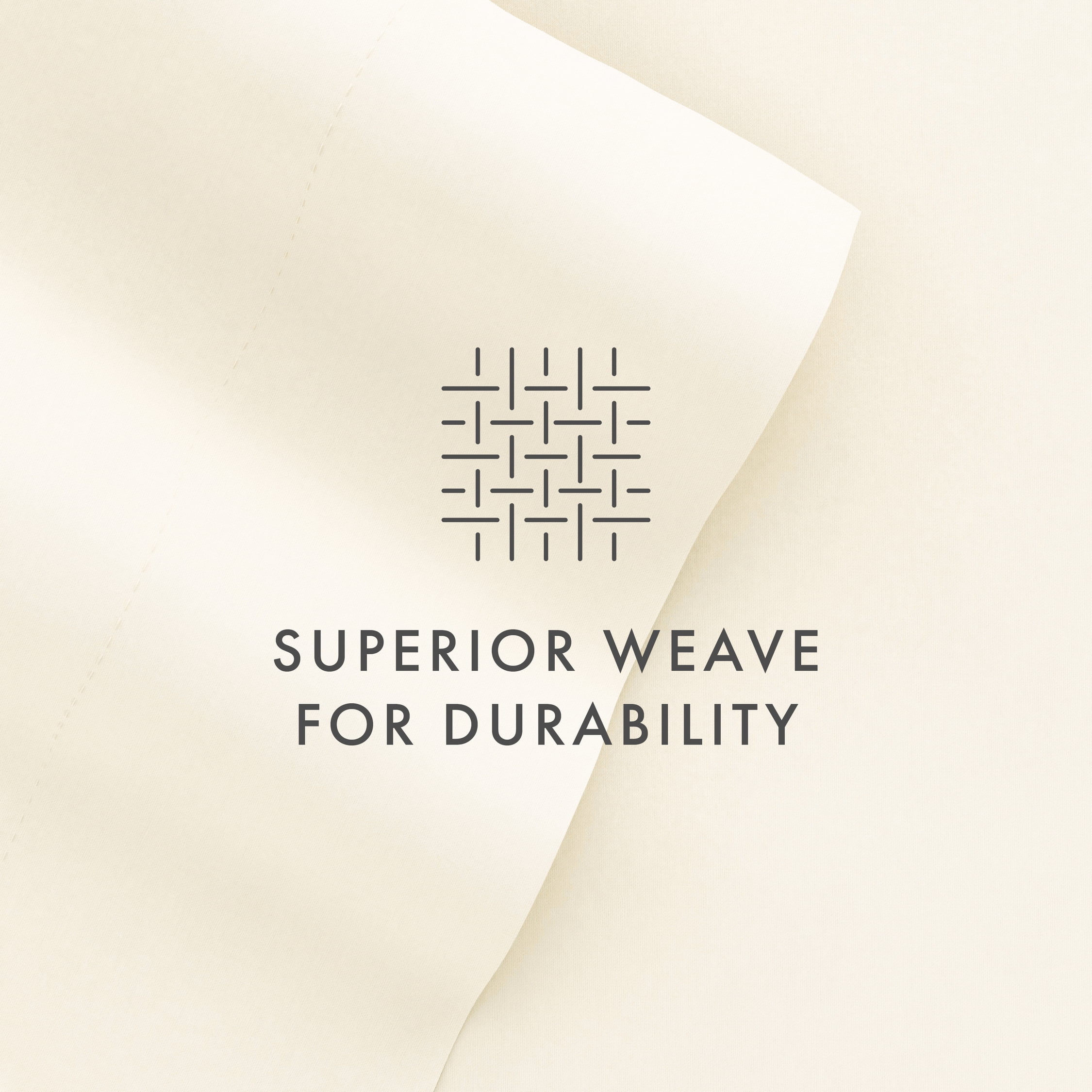 Noble Linens 4 Piece Solid Microfiber Bed Sheet Set, Ivory, TwinXL