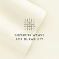 thumbnail image 6 of Noble Linens 4 Piece Solid Microfiber Bed Sheet Set, Ivory, Full, 6 of 10