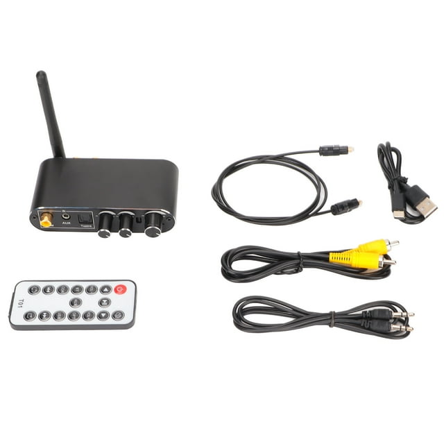 ANGGREK Convertisseur Numérique vers Analogique 2 Appareils Connect DAC Convertisseur Supporte Contrôle du Volume Commutation de Musique, Convertisseur Numérique vers Analogique Sans Fil, Convertisseur DAC