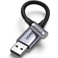 thumbnail image 1 of Adaptateur Audio UltraSound USB vers 3.5mm - DAC Haute Résolution, Support Micro, Tressé en Nylon, Compatible avec Windows, Mac, Linux, PS5, PS4, Switch, Haut-Parleur, 1 of 5