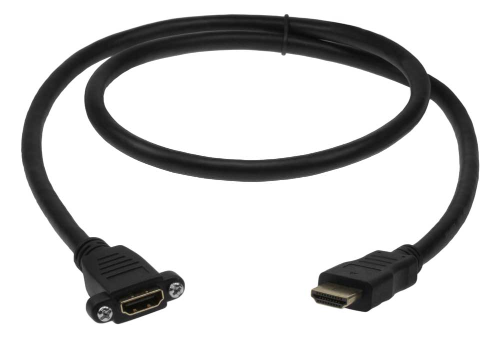 1 ft Panel Mount HDMI Cable with Hi-Speed Ethernet v1.4 - image 1 of 5