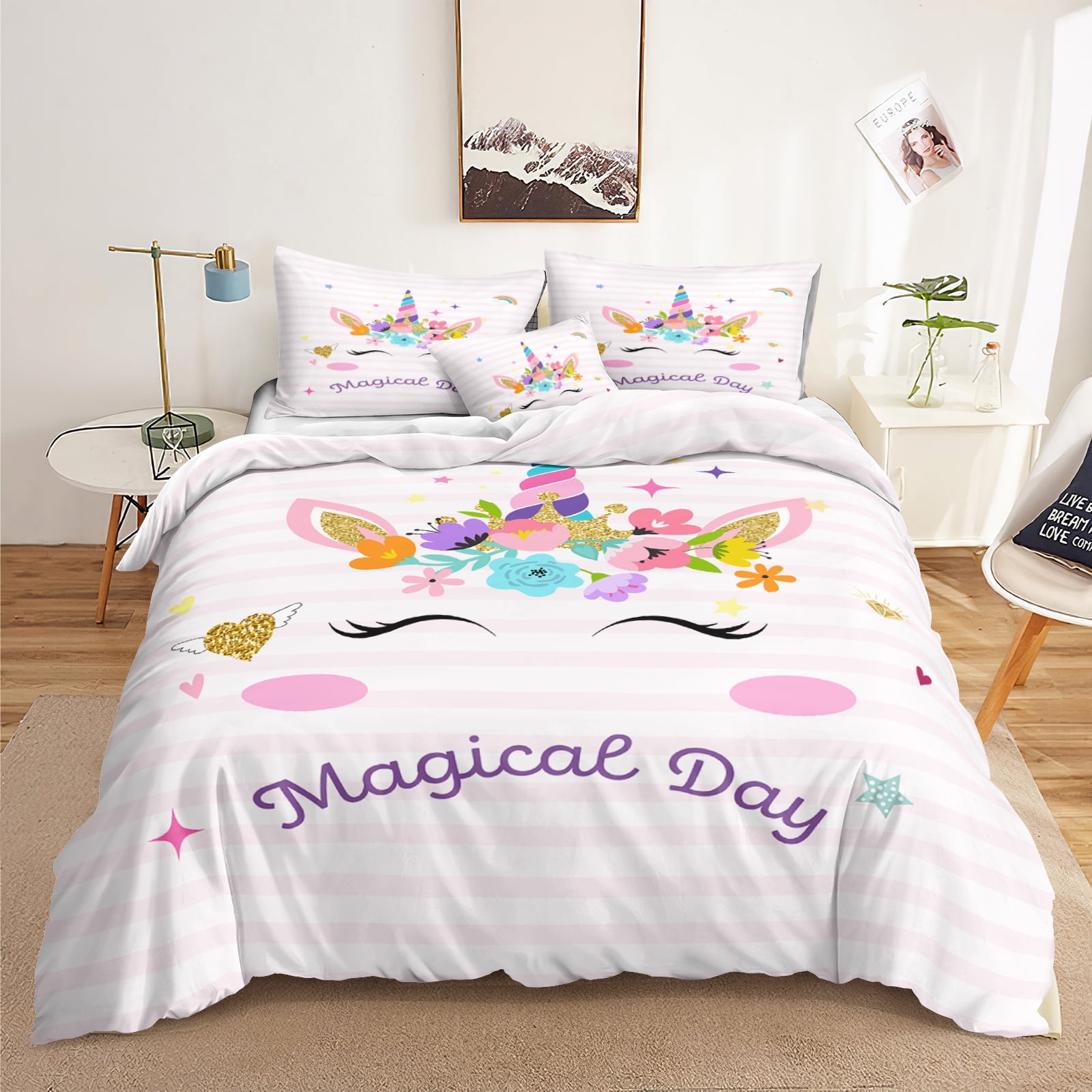 Unicorn duvet sales cover twin