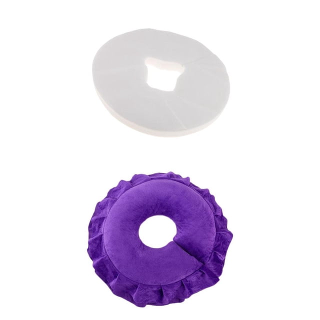 Almohada Para Salón De Belleza Suave Cara Relleno Cojín + 100 Piezas Cubiertas Sunnimix Almohada de silicona para masaje