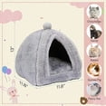 thumbnail image 2 of Gran cueva para conejos, cama cálida, tienda de campaña, casa, Animal PEQUEÑO, escondite triangular para conejo, conejillo de indias, hurón, 2 of 5
