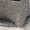 thumbnail image 5 of Mackenzie Outdoor Swivel Wicker Chairs with Cushions, Set of 4, Mixed Black, Dark Gray, 5 of 7