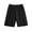 Black, variant on zeranth Mid-rise Elastic Waistband Pajama Shorts Ribbed Colorfast Breathable Wide Leg Men Ice Silk Pajama Pants Homewear