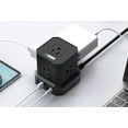 thumbnail image 2 of Cube Power Strip with Surge Protection – 10ft Extension Cord, 5 AC Outlets + 3 USB + 1 USB-C Fast Charging Ports, Mountable Charging Station with On/Off Switch, 2 of 10