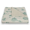 thumbnail image 3 of Creative Products Snowy Town Teal 50 x 60 Coral Fleece Blanket, 3 of 3