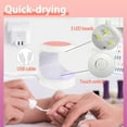 thumbnail image 2 of Mini lámpara UV LED para uñas - Mini lámpara UV de gel - Secador de uñas - Lámpara UV portátil para manicura - Secado rápido para salón de uñas casero (rosa), 2 of 4